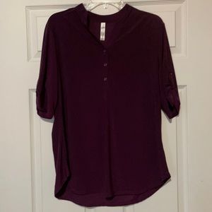 Purple Short-Sleeve Top